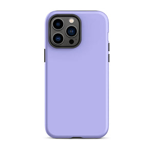 Minimalist Pastel Lavender Purple Monochrome iPhone 14 Pro Max Tough Case