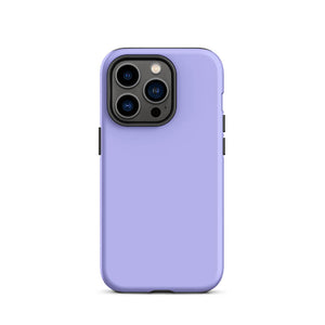Minimalist Pastel Lavender Purple Monochrome iPhone 14 Pro Tough Case