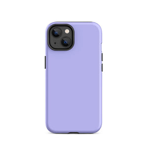Minimalist Pastel Lavender Purple Monochrome iPhone 14 Tough Case