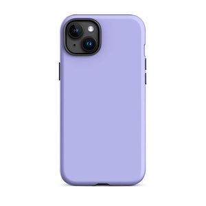 Minimalist Pastel Lavender Purple Monochrome iPhone 15 Plus Tough Case