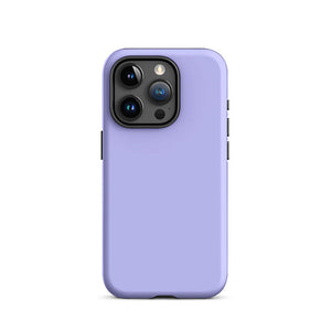 Minimalist Pastel Lavender Purple Monochrome iPhone 15 Pro Tough Case
