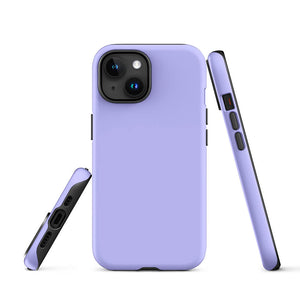 Minimalist Pastel Lavender Purple Monochrome iPhone 15 Tough Case Picture