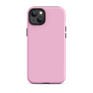 Minimalist Pastel Light Pink Monochrome iPhone 14 Plus Tough Case