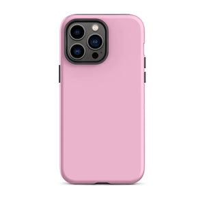 Minimalist Pastel Light Pink Monochrome iPhone 14 Pro Max Tough Case