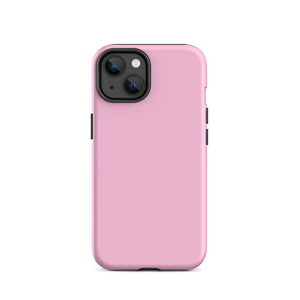 Minimalist Pastel Light Pink Monochrome iPhone 14 Tough Case