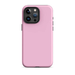 Minimalist Pastel Light Pink Monochrome iPhone 15 Pro Max Tough Case