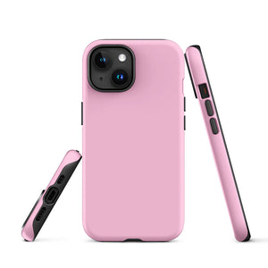 Minimalist Pastel Light Pink Monochrome iPhone 15 Tough Case Picture