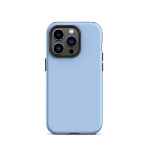 Minimalist Pastel Sky Blue Monochrome iPhone 14 Pro Tough Case