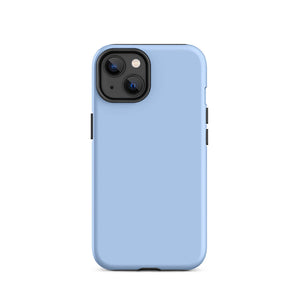 Minimalist Pastel Sky Blue Monochrome iPhone 14 Tough Case