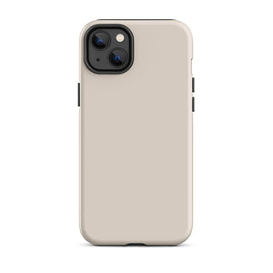 Minimalist Soft Beige Cream Monochrome iPhone 14 Plus Tough Case