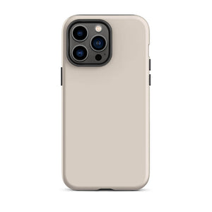 Minimalist Soft Beige Cream Monochrome iPhone 14 Pro Max Tough Case