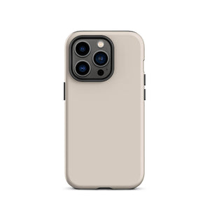Minimalist Soft Beige Cream Monochrome iPhone 14 Pro Tough Case