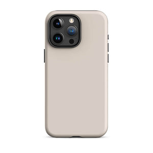 Minimalist Soft Beige Cream Monochrome iPhone 15 Pro Max Tough Case
