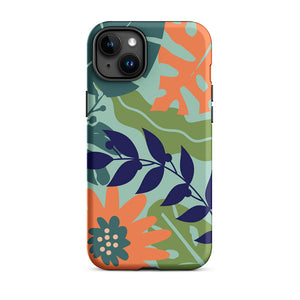 Multi-Color Seasonal Flower Leaves iPhone 15 Plus Robust Case