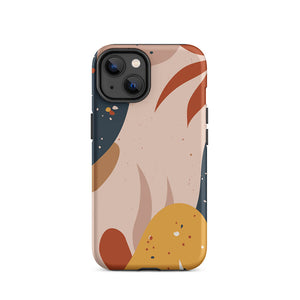 Multi-Colored Soft Abstract Shapes iPhone 14 Robust Case