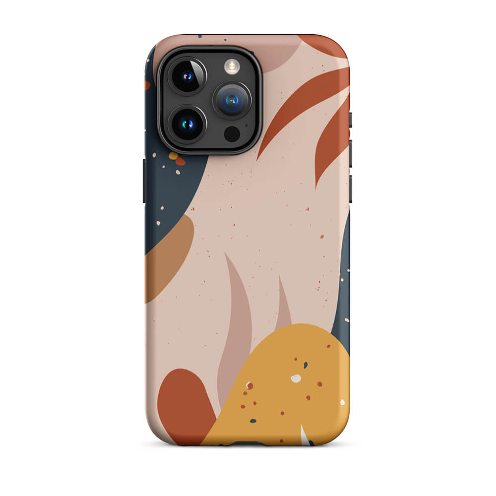Multi-Colored Soft Abstract Shapes iPhone 15 Pro Max Robust Case