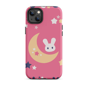 Nightly Rabbit Crescent Moon Star Iphone 14 Plus Robust Case