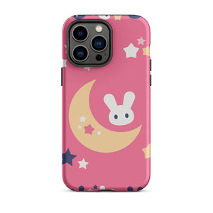 Nightly Rabbit Crescent Moon Star Iphone 14 Pro Max Robust Case