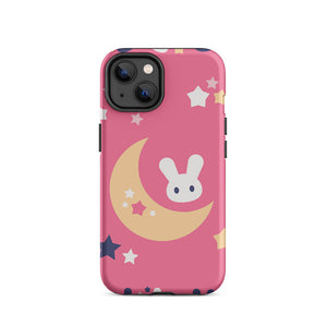 Nightly Rabbit Crescent Moon Star Iphone 14 Robust Case