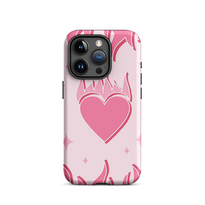 Pastel Pinky Ardent Passion Heart Iphone 15 Pro Robust Case