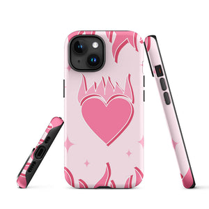 Pastel Pinky Ardent Passion Heart Iphone 15 Robust Case Picture