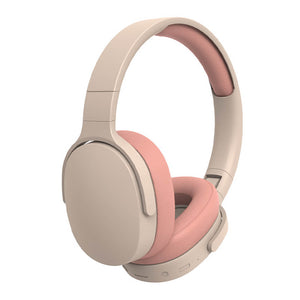 Pink Bluetooth 5.1 Pastel Goth Headphones Mic Heavy Bass 3.5mm AUX