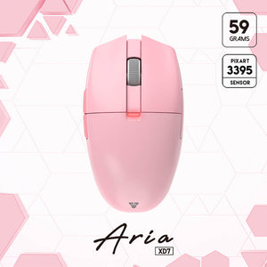 Pink Competitive Optical Tri-Mode Mouse 26000 DPI 650 IPS Lightweight
