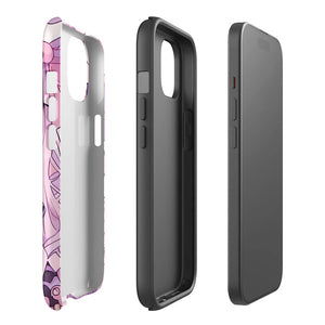 Pink Hair Magical Anime Girl iPhone 15 Tough Case Double-Layer