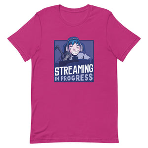 Pink Happy Blue Hair Game Streamer Shirt Live Broadcast