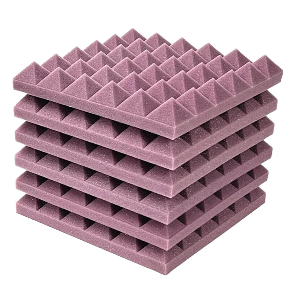 Pink Studio Wall Sound Absorption Foam Soundproof Streamer Room
