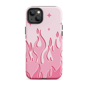 Pinky Pastel Color Raging Fire iPhone 14 Plus Robust Case