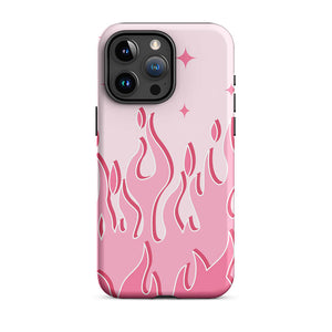Pinky Pastel Color Raging Fire iPhone 15 Pro Max Robust Case
