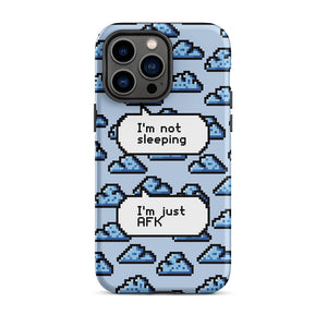 Pixel Art Cloud Gamer Quote iPhone 14 Pro Max Rugged Case