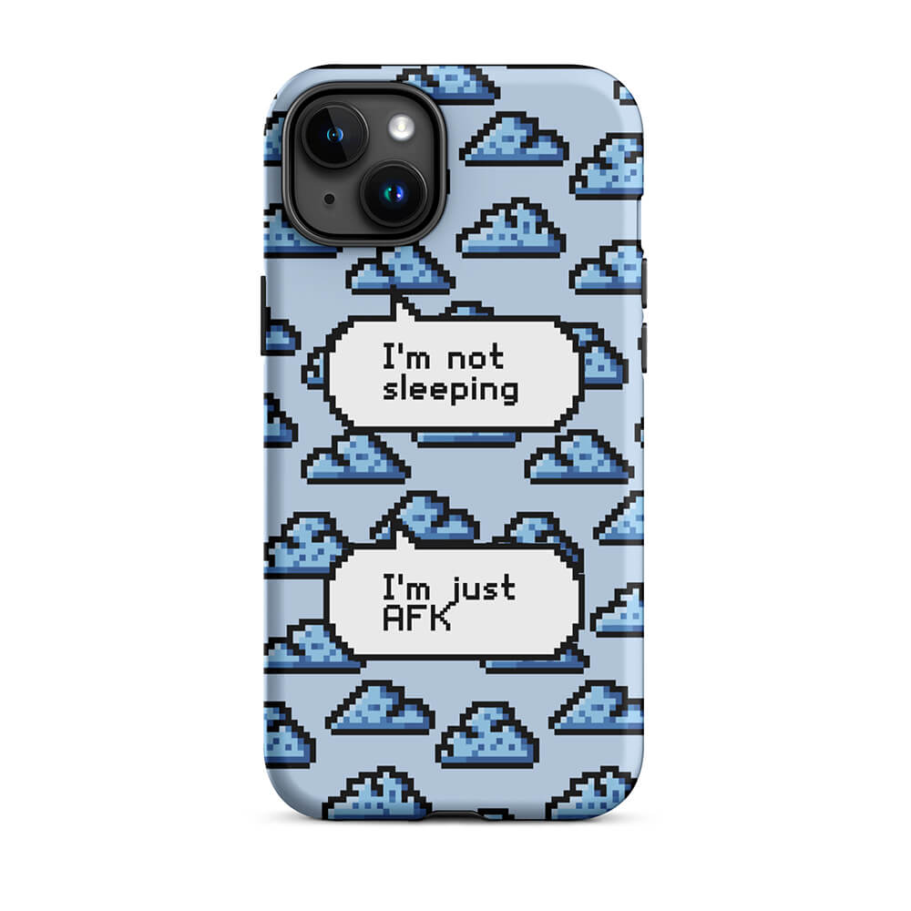 Pixel Art Cloud Gamer Quote iPhone 15 Plus Rugged Case