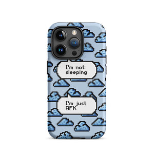 Pixel Art Cloud Gamer Quote iPhone 15 Pro Rugged Case