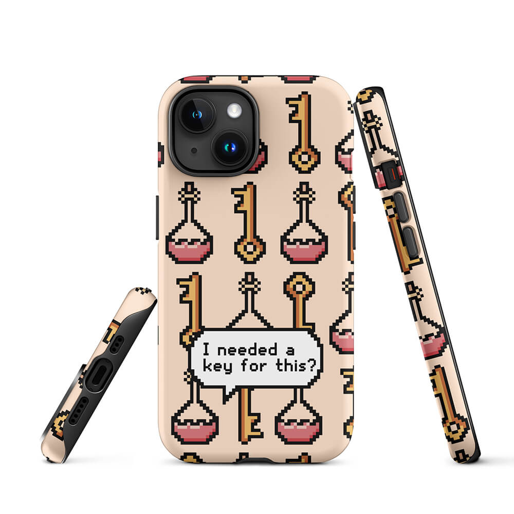 Pixel Art RPG Item Set iPhone 15 Rugged Case Picture