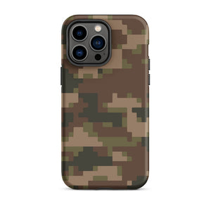 Pixelated Battlefield Soldier Camo Armor iPhone 14 Pro Max Tough Case