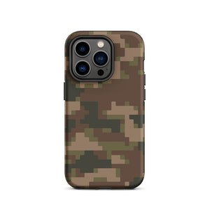 Pixelated Battlefield Soldier Camo Armor iPhone 14 Pro Tough Case