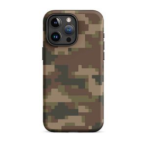 Pixelated Battlefield Soldier Camo Armor iPhone 15 Pro Max Tough Case