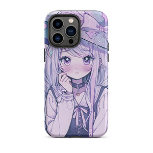 Purplish Anime Girl Witch Blush iPhone 14 Pro Max Tough Case