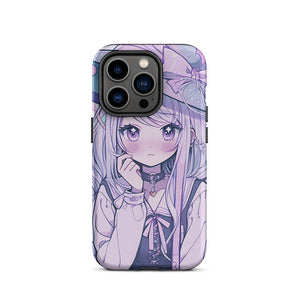 Purplish Anime Girl Witch Blush iPhone 14 Pro Tough Case