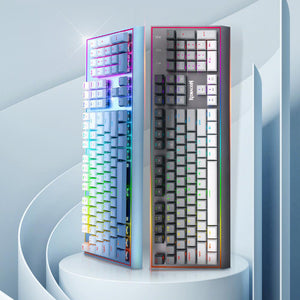 RGB Aluminum Mechanical Keyboard USB Hot-Swappable Switches Display Picture