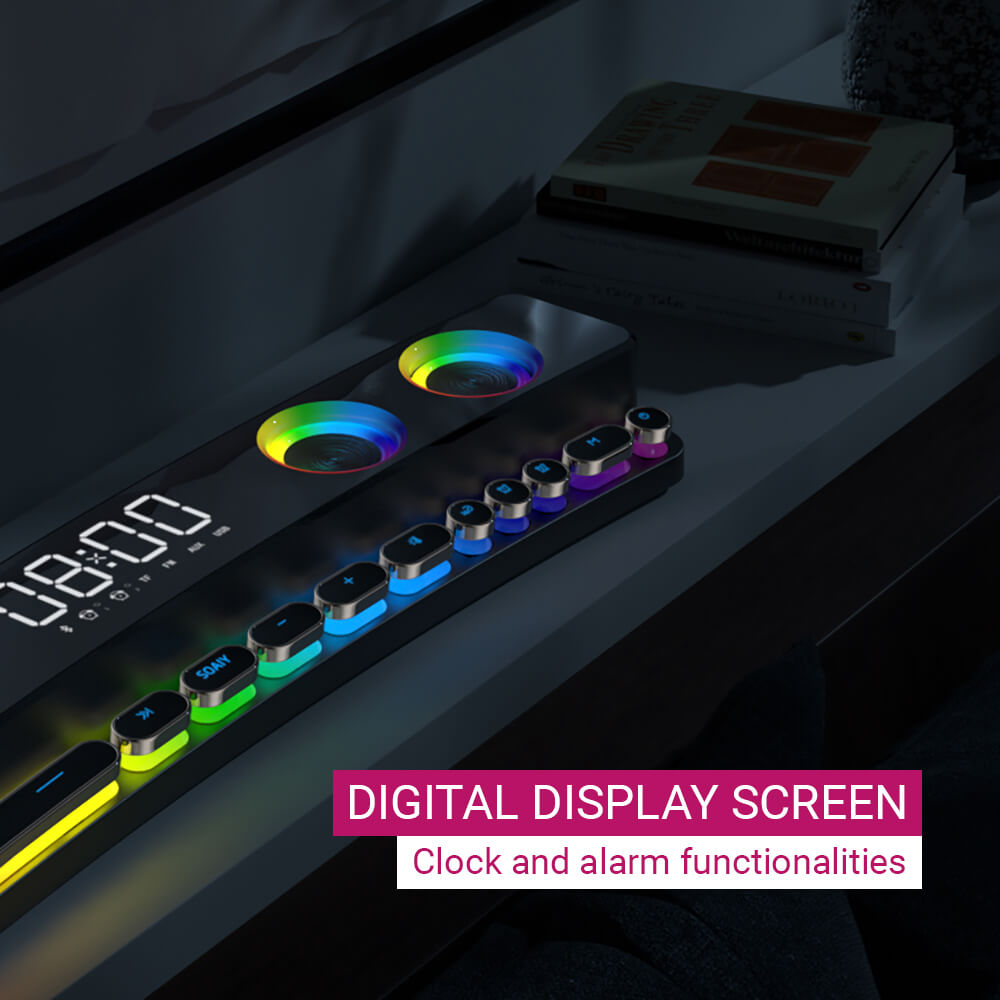 RGB Sprach Aktiviertes Pickup Rhythmus Licht,Bluetooth RGB Sound