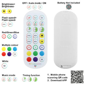 RGB Corner Lamp Floor Bluetooth Remote Control Options USB