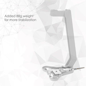 RGB Lighting Spaceship Headset Stand Non-Slip Base Additional Weight