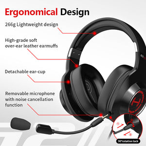 RGB 7.1 Virtual Surround Sound Modern Headset Microphone USB Ergonomic Design