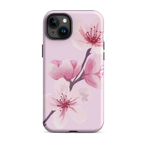 Seasonal Blooming Sakura Flower Branch iPhone 15 Plus Robust Case