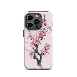 Seasonal Cherry Blossom Flower Branch iPhone 14 Pro Tough Case