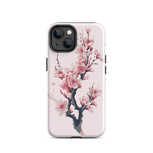 Seasonal Cherry Blossom Flower Branch iPhone 14 Tough Case