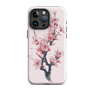 Seasonal Cherry Blossom Flower Branch iPhone 15 Pro Max Tough Case